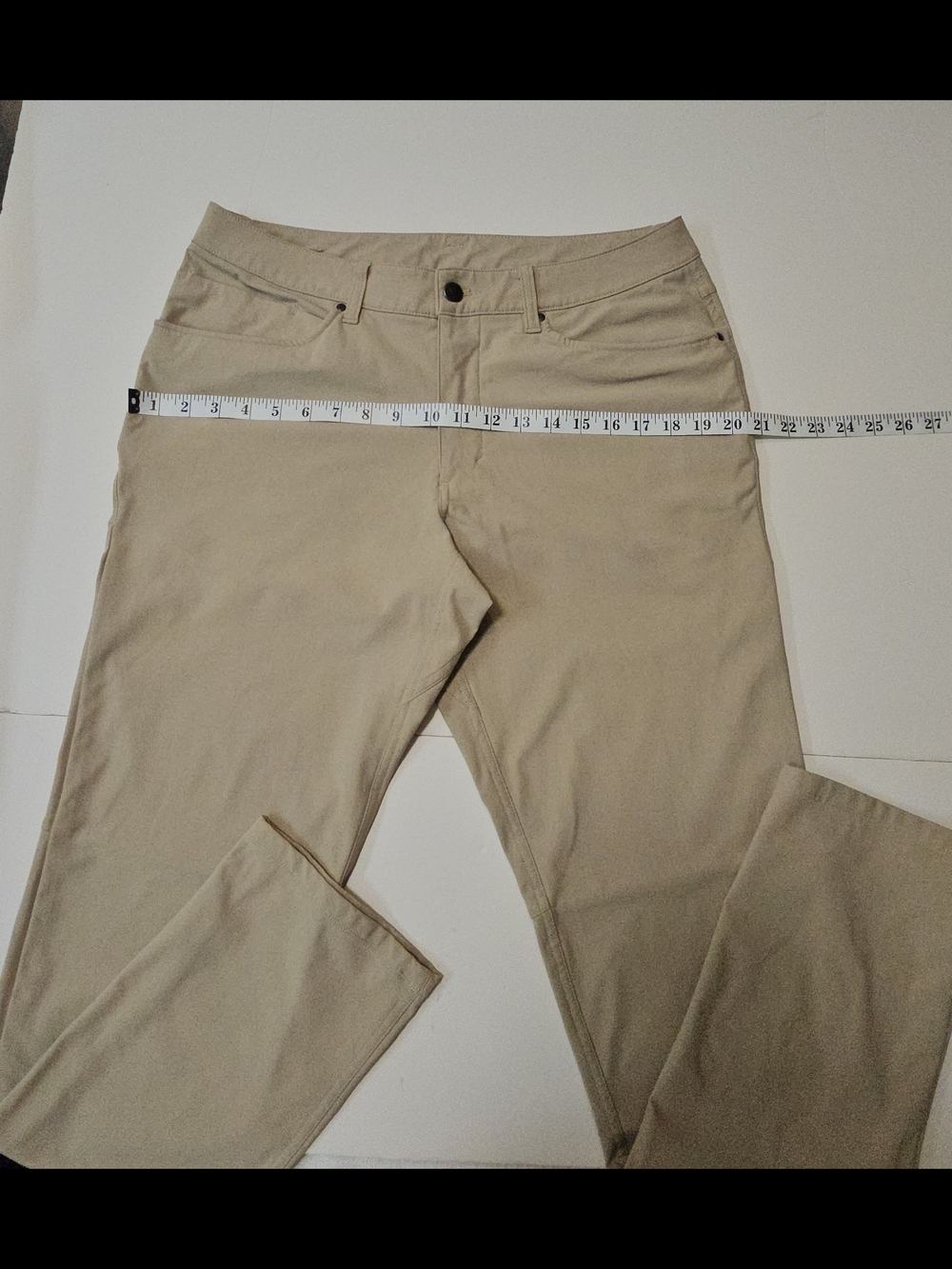 Lululemon ABC Pant 5-Pocket Bundle 33x32 Dark Grey Obsidian & Trench Beige Set 2 - Picture 9 of 17